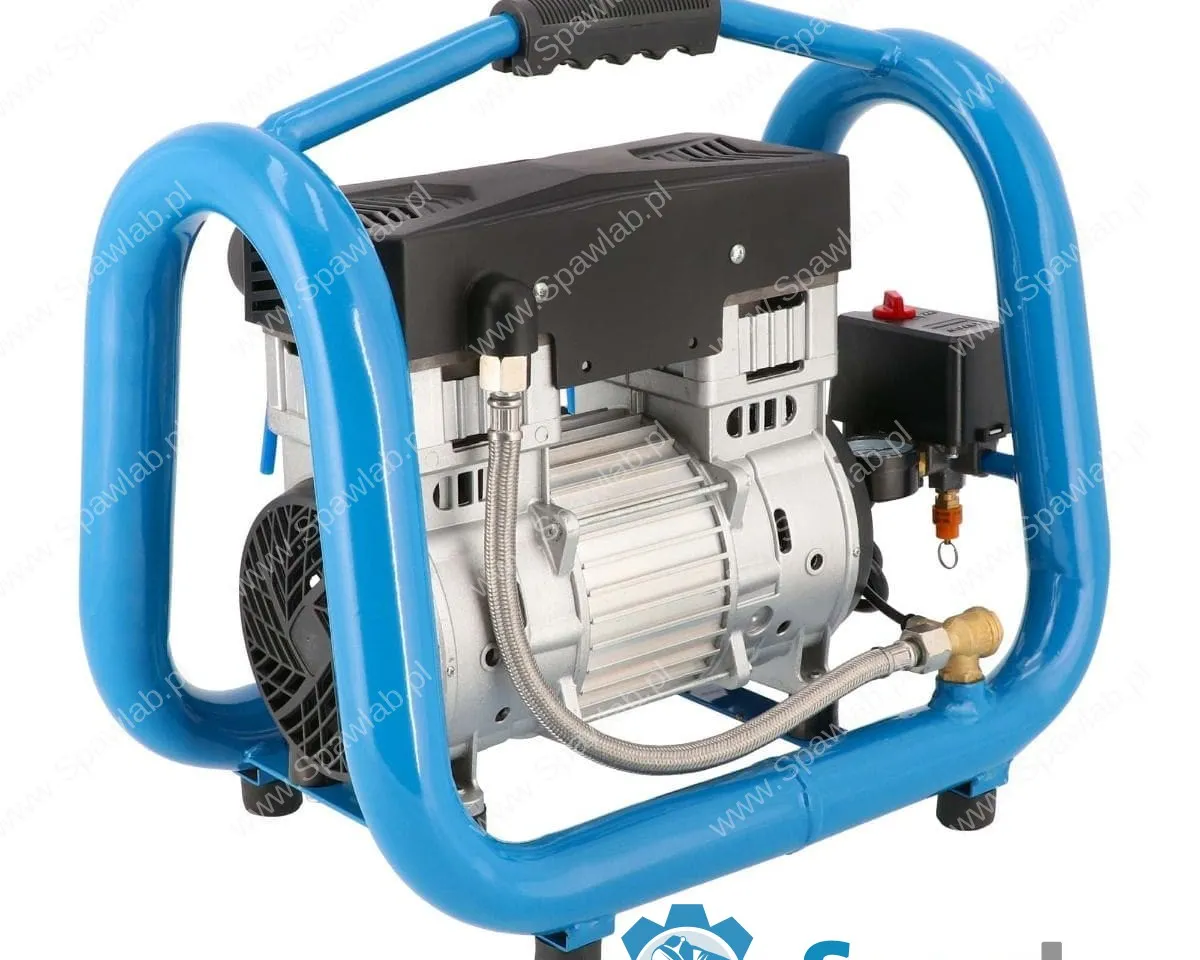 Airpress Mały kompresor bezolejowy dwutłokowy LMO 4-170 10 bar 1.5 KM/1.1 kW 90 l/min 4 l cichy, zdjęcie 4