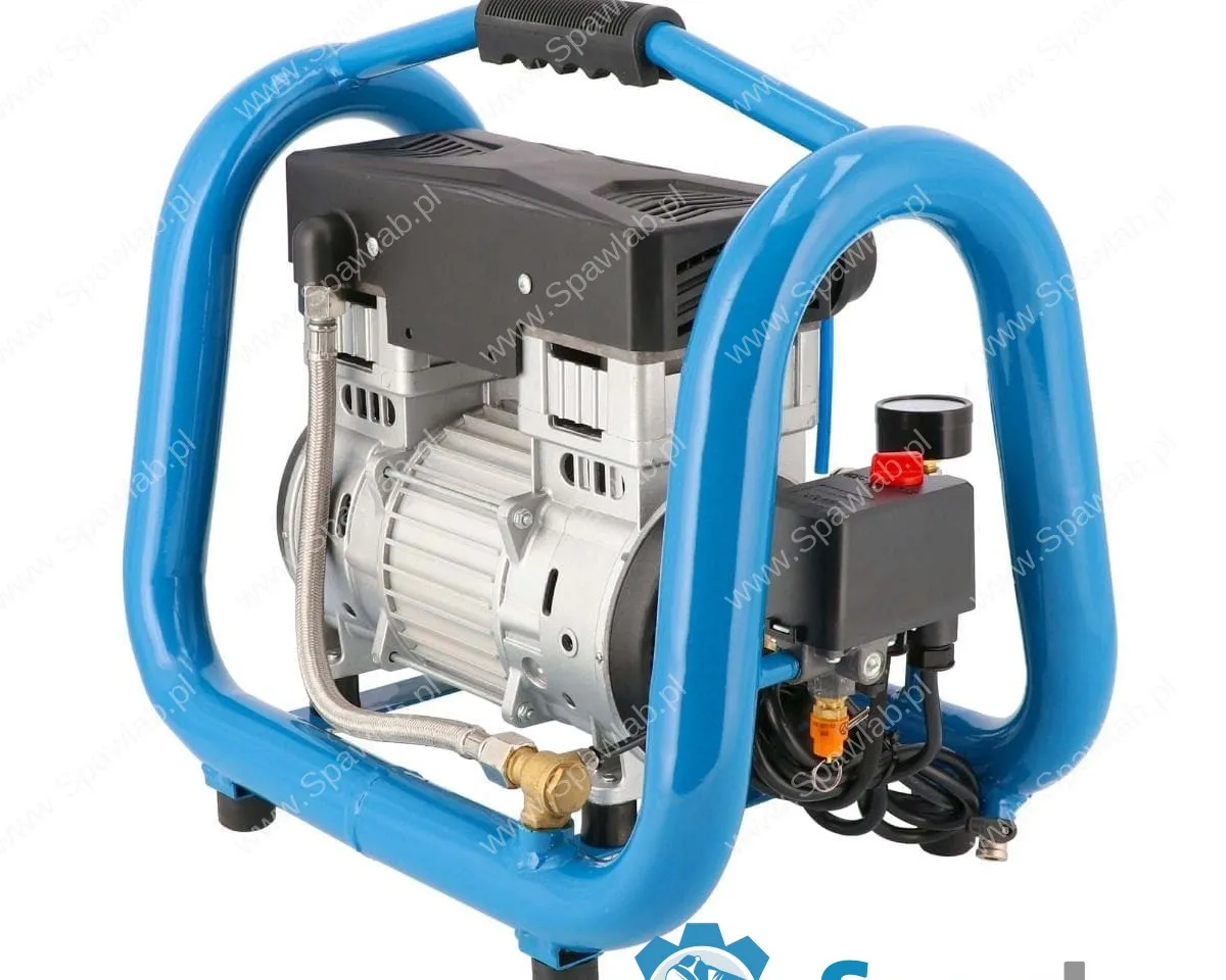 Airpress Mały kompresor bezolejowy dwutłokowy LMO 4-170 10 bar 1.5 KM/1.1 kW 90 l/min 4 l cichy, zdjęcie 6