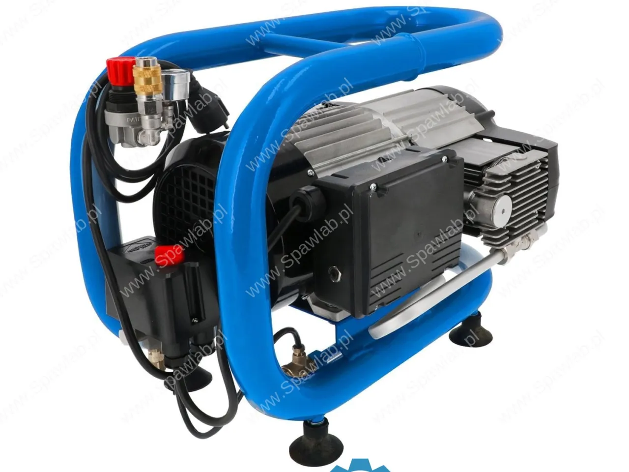 Airpress Mały kompresor bezolejowy dwutłokowy LMO 4-300 10 bar 2 KM/1.5 kW 230 l/min 4 l, zdjęcie 3