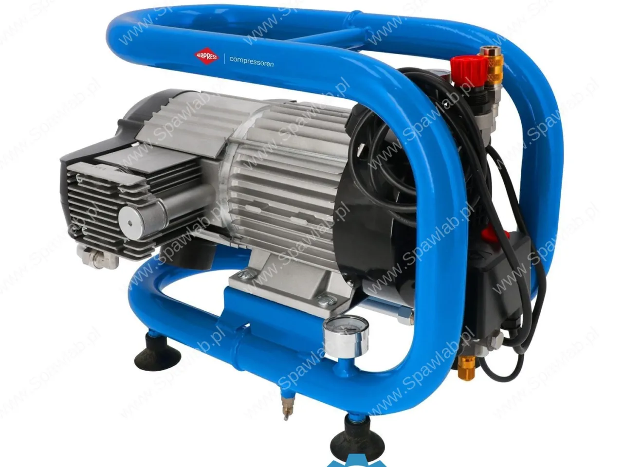 Airpress Mały kompresor bezolejowy dwutłokowy LMO 4-300 10 bar 2 KM/1.5 kW 230 l/min 4 l, zdjęcie 4