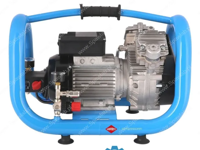 Airpress Mały kompresor bezolejowy dwutłokowy LMO 5-240 10 bar 1.5 KM/1.1 kW 192 l/min 5 l cichy