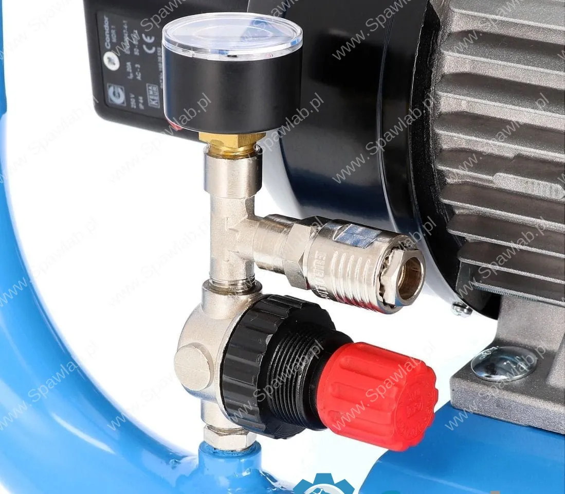 Airpress Mały kompresor bezolejowy dwutłokowy LMO 5-240 10 bar 1.5 KM/1.1 kW 192 l/min 5 l cichy, zdjęcie 11