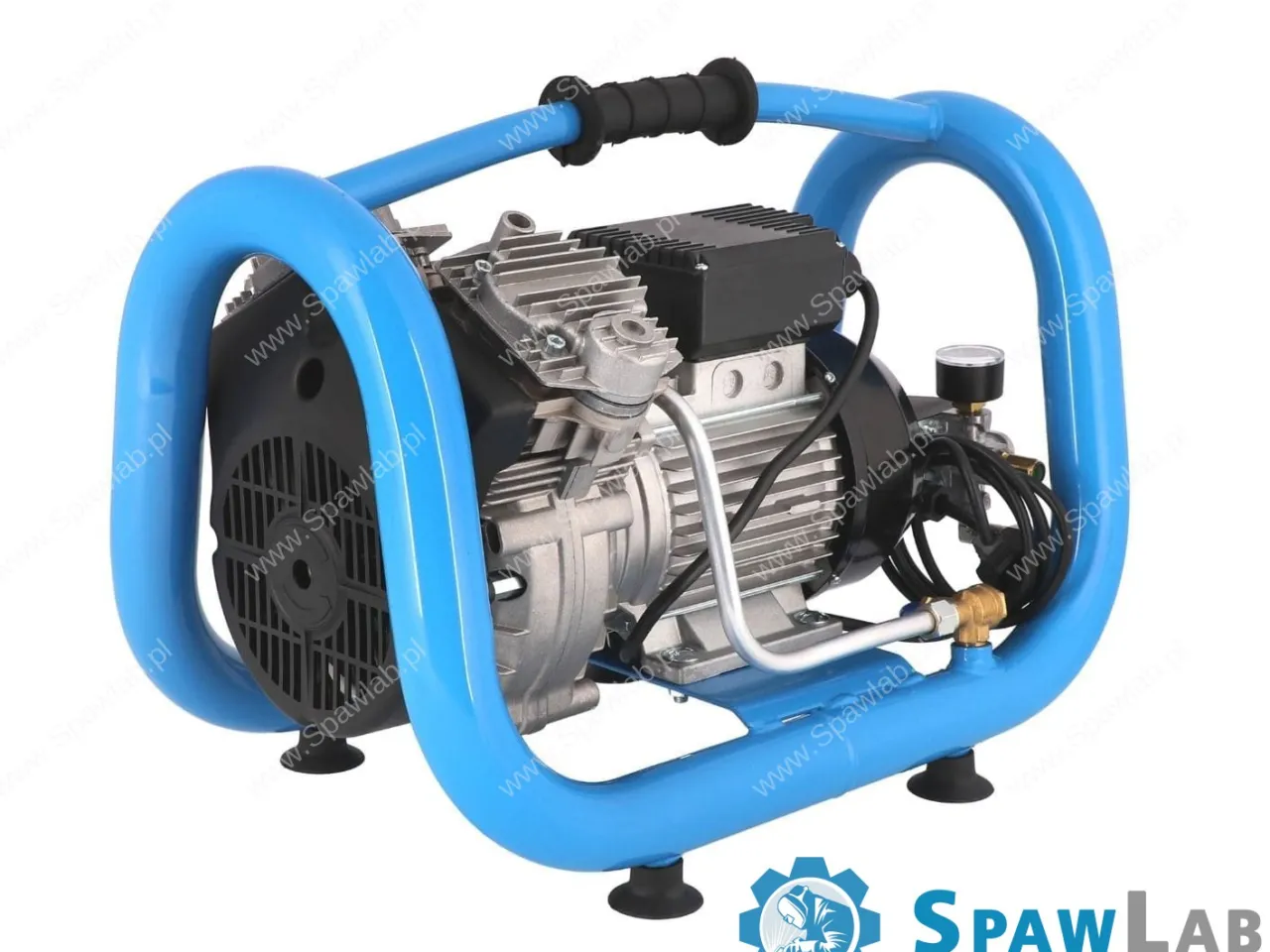Airpress Mały kompresor bezolejowy dwutłokowy LMO 5-240 10 bar 1.5 KM/1.1 kW 192 l/min 5 l cichy, zdjęcie 4