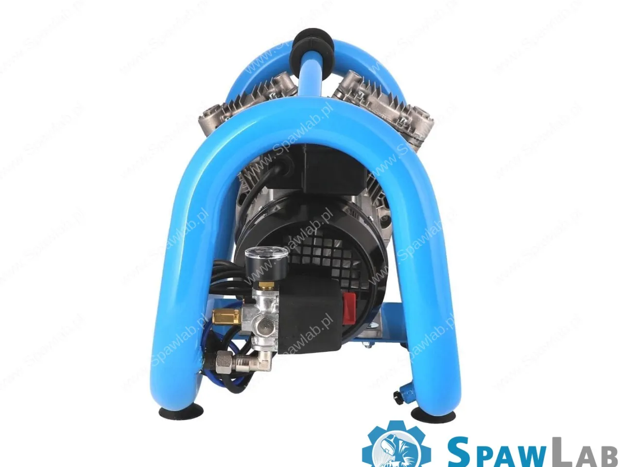 Airpress Mały kompresor bezolejowy dwutłokowy LMO 5-240 10 bar 1.5 KM/1.1 kW 192 l/min 5 l cichy, zdjęcie 7