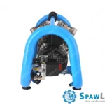 Airpress Mały kompresor bezolejowy dwutłokowy LMO 5-240 10 bar 1.5 KM/1.1 kW 192 l/min 5 l cichy, zdjęcie 7