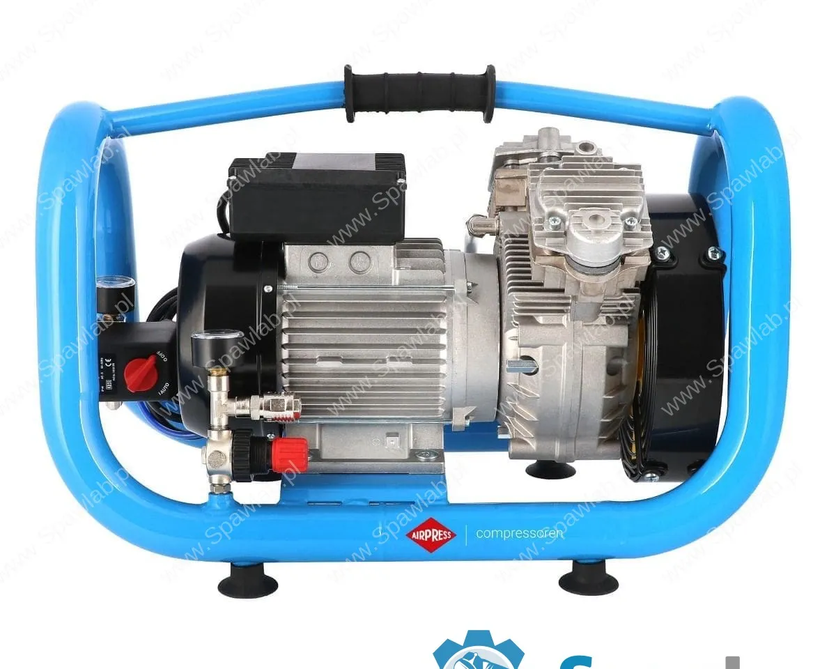 Airpress Mały kompresor bezolejowy dwutłokowy LMO 5-380 10 bar 2 KM/1.5 kW 304 l/min 5 l cichy
