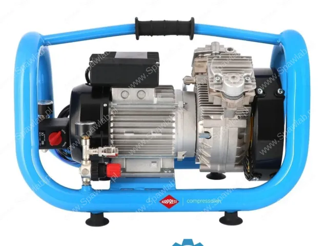 Airpress Mały kompresor bezolejowy dwutłokowy LMO 5-380 10 bar 2 KM/1.5 kW 304 l/min 5 l cichy