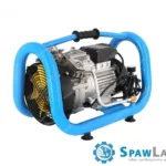 Airpress Mały kompresor bezolejowy dwutłokowy LMO 5-380 10 bar 2 KM/1.5 kW 304 l/min 5 l cichy, zdjęcie 4