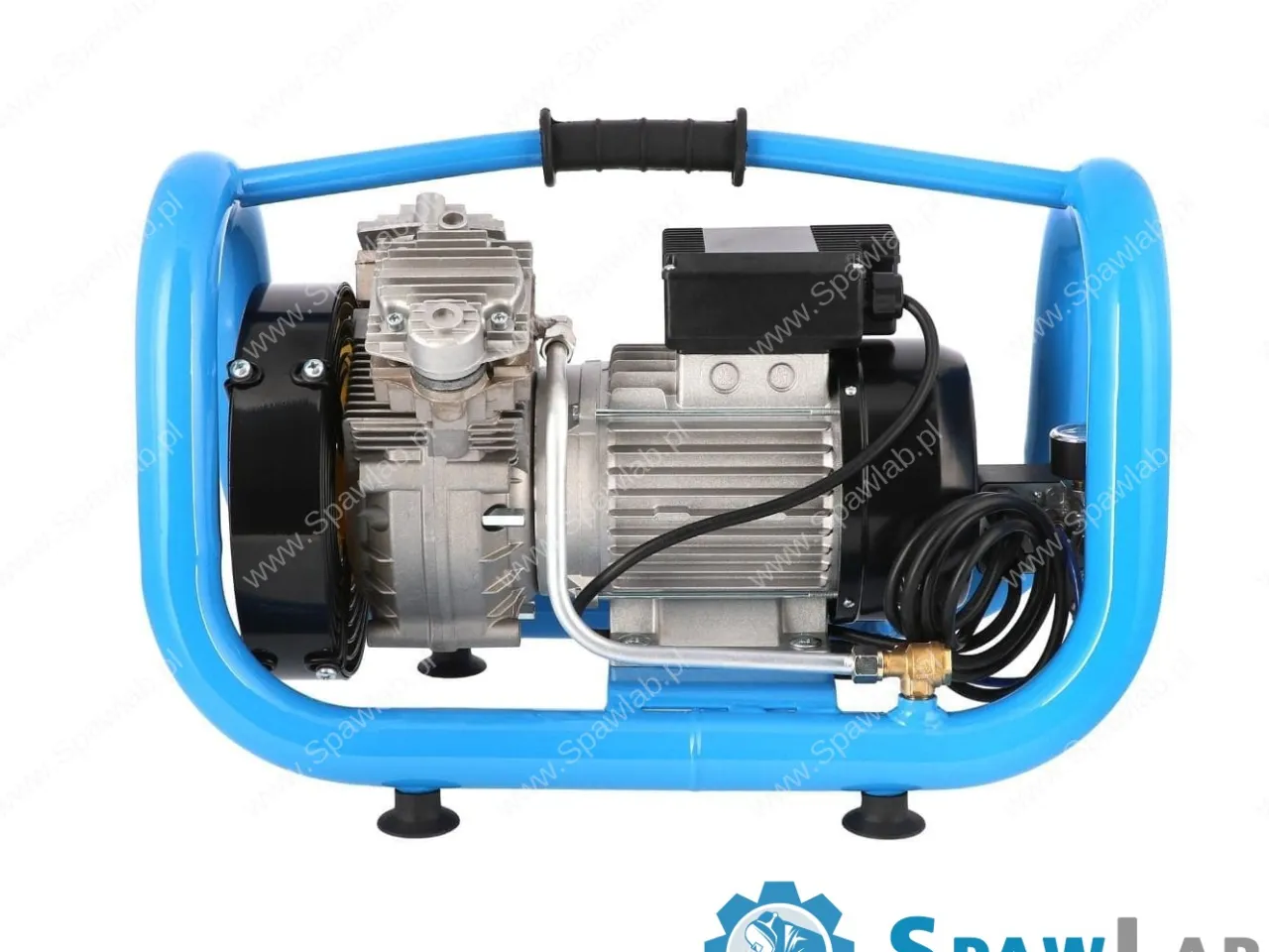Airpress Mały kompresor bezolejowy dwutłokowy LMO 5-380 10 bar 2 KM/1.5 kW 304 l/min 5 l cichy, zdjęcie 5