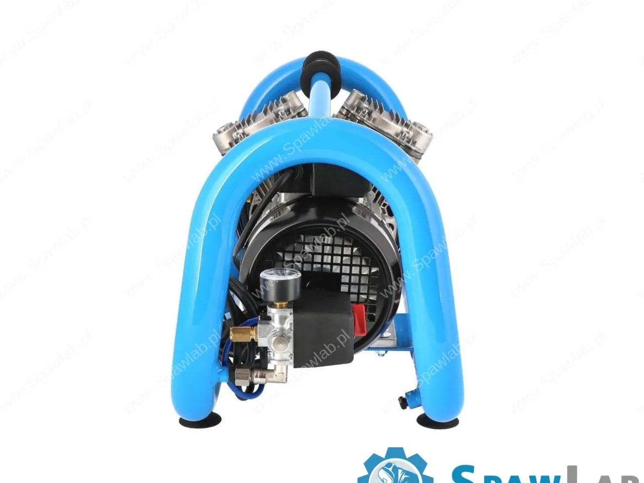Airpress Mały kompresor bezolejowy dwutłokowy LMO 5-380 10 bar 2 KM/1.5 kW 304 l/min 5 l cichy, zdjęcie 7