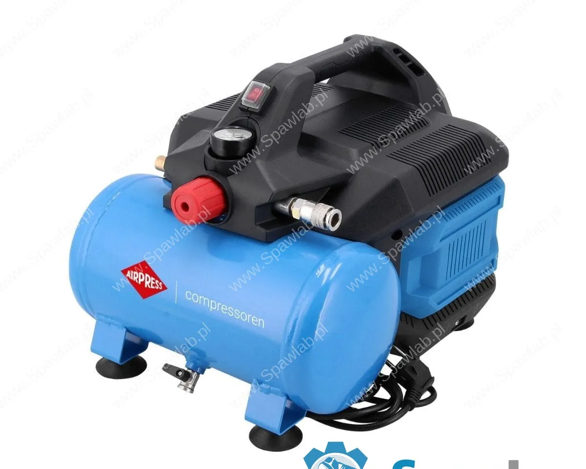 Airpress Mały kompresor bezolejowy dwutłokowy LMO 6-126 8 bar 1 KM/0.75 kW 88 l/min 6 l cichy