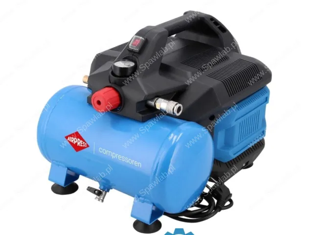 Airpress Mały kompresor bezolejowy dwutłokowy LMO 6-126 8 bar 1 KM/0.75 kW 88 l/min 6 l cichy