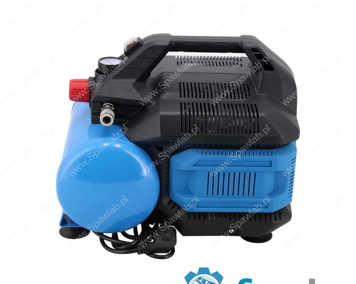 Airpress Mały kompresor bezolejowy dwutłokowy LMO 6-126 8 bar 1 KM/0.75 kW 88 l/min 6 l cichy, zdjęcie 2