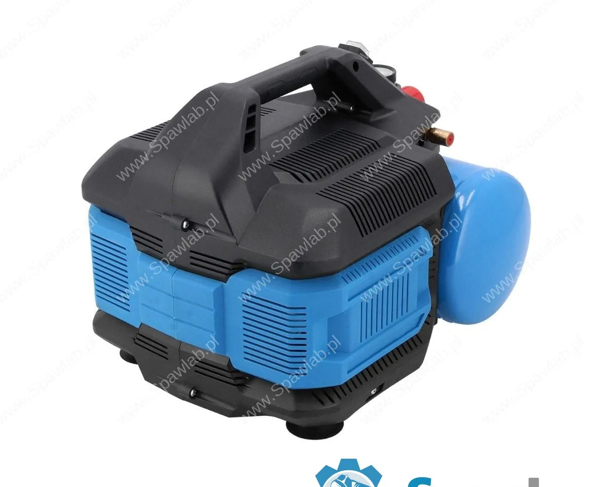 Airpress Mały kompresor bezolejowy dwutłokowy LMO 6-126 8 bar 1 KM/0.75 kW 88 l/min 6 l cichy, zdjęcie 5