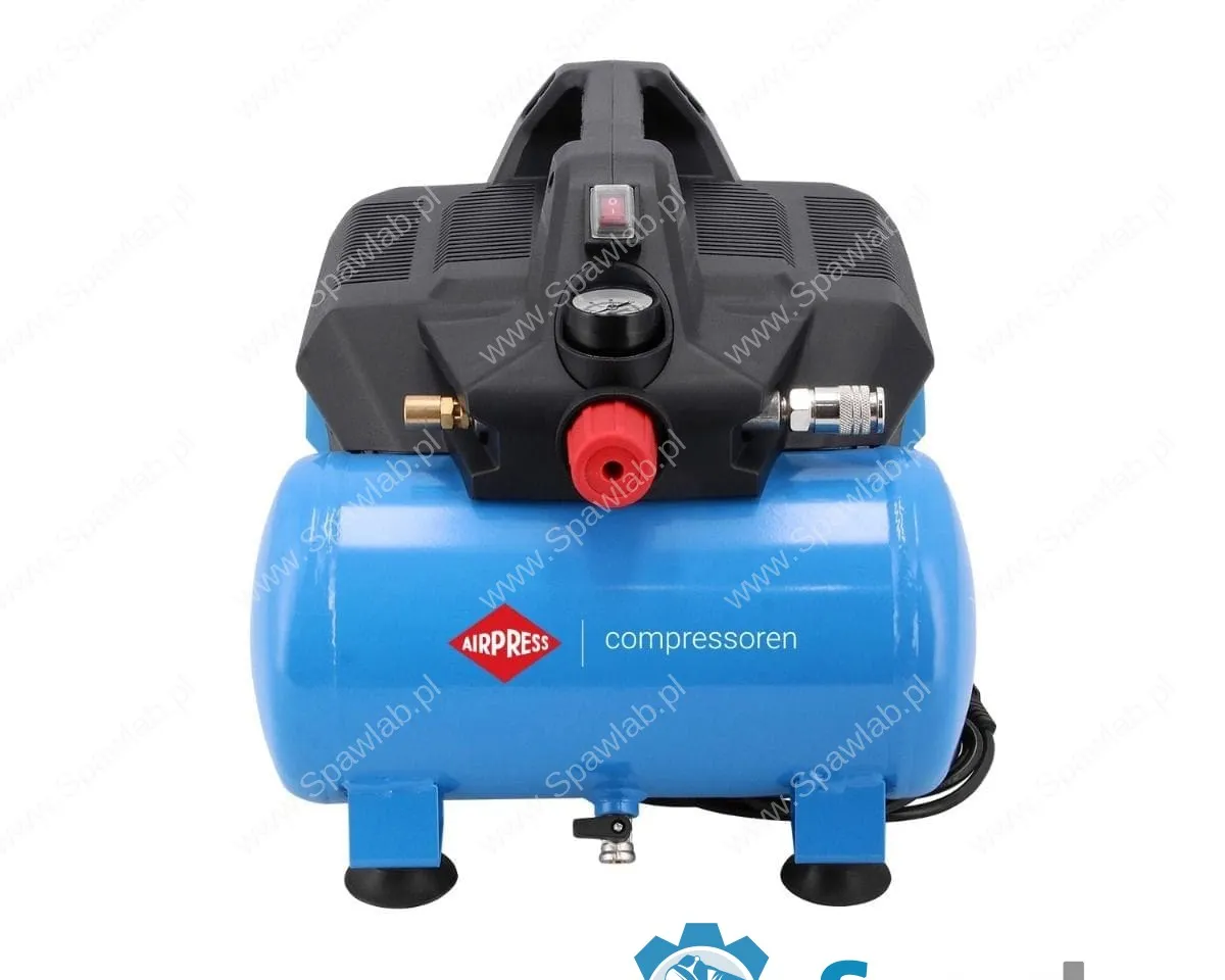 Airpress Mały kompresor bezolejowy dwutłokowy LMO 6-126 8 bar 1 KM/0.75 kW 88 l/min 6 l cichy, zdjęcie 7