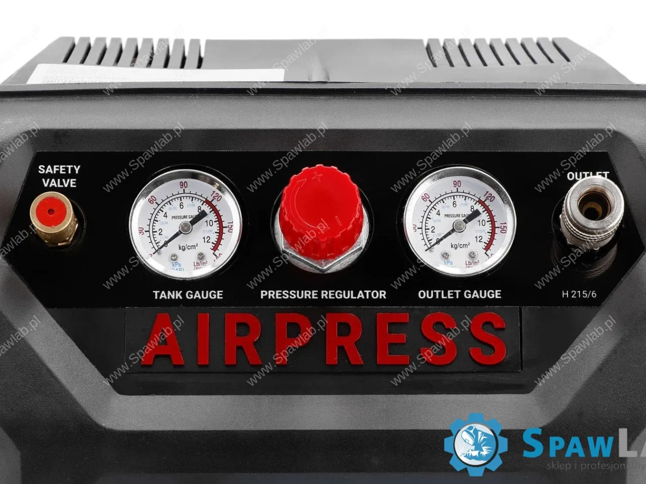 Airpress Mały kompresor bezolejowy H 215-6 8 bar 1.5 KM/1.1 kW 92 l/min 6 l BoomBox, zdjęcie 12