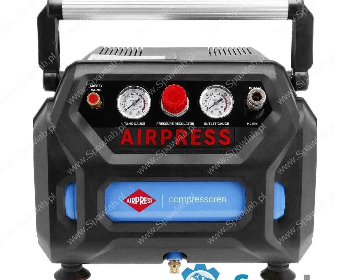 Airpress Mały kompresor bezolejowy H 215-6 8 bar 1.5 KM/1.1 kW 92 l/min 6 l BoomBox, zdjęcie 2