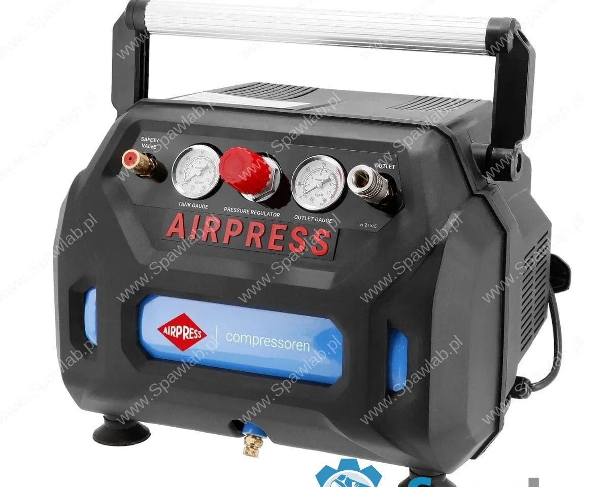 Airpress Mały kompresor bezolejowy H 215-6 8 bar 1.5 KM/1.1 kW 92 l/min 6 l BoomBox, zdjęcie 3