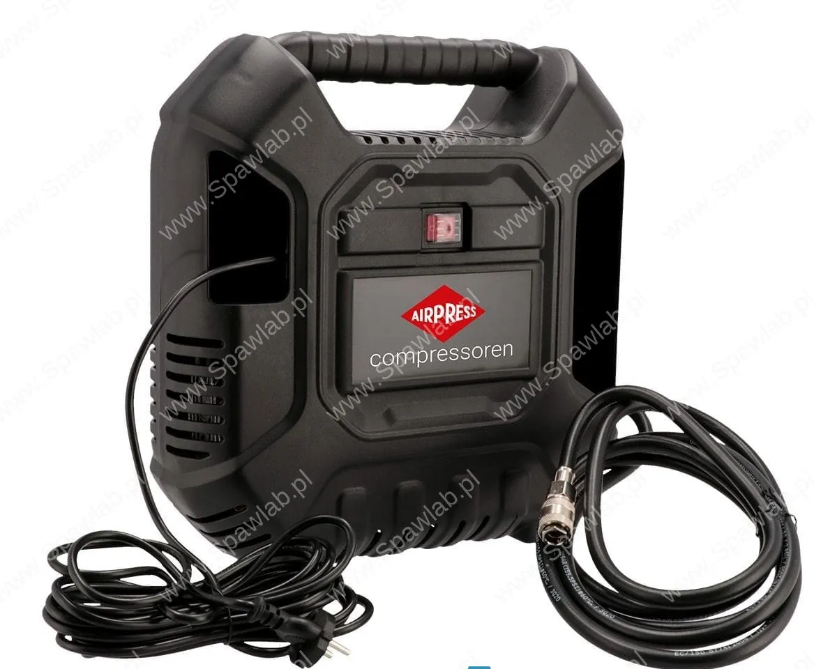 Airpress Mały kompresor bezolejowy walizkowy HLO 180 8 bar 1.5 KM/ 1.1 kW 150 l/min + zestaw akcesoriów