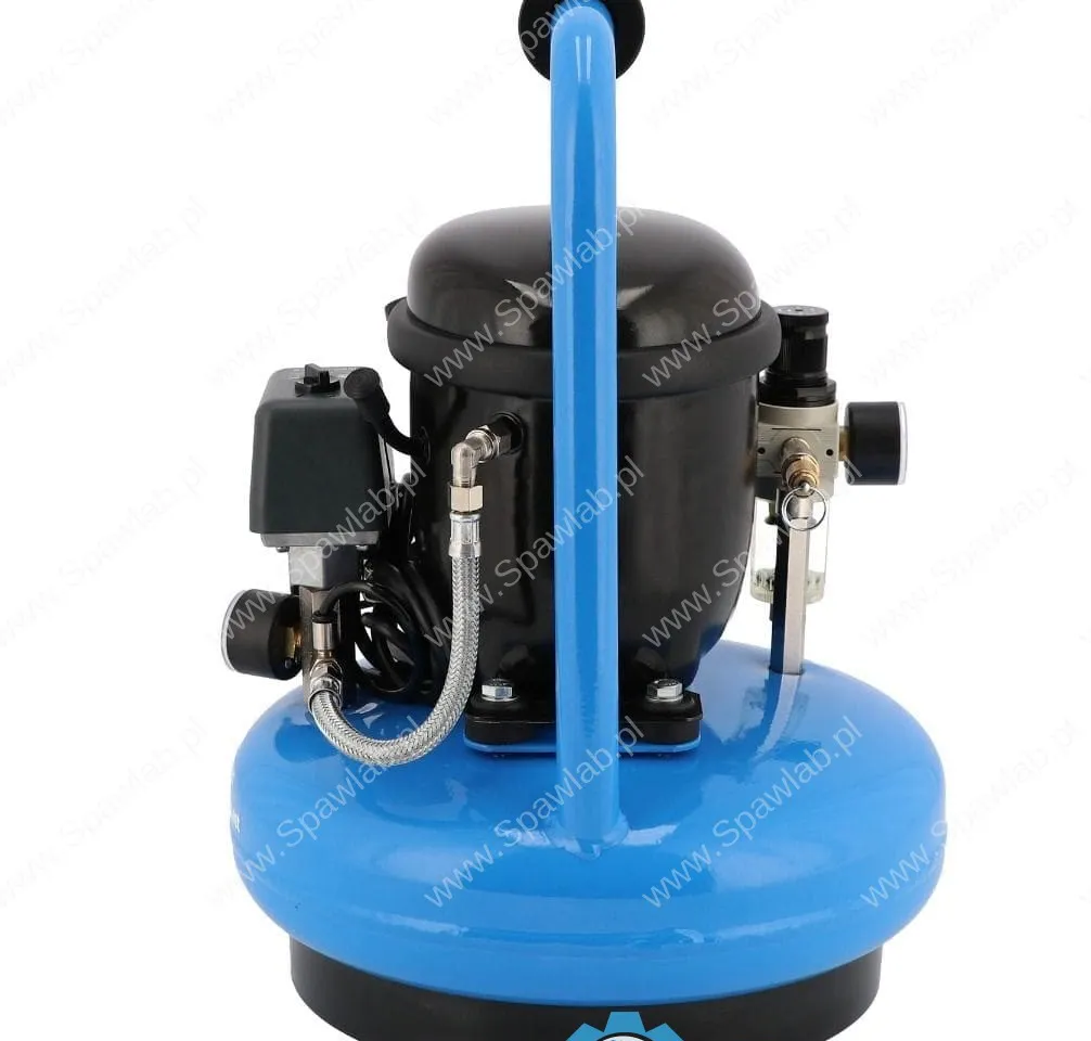 Airpress Mały kompresor dwutłokowy L 6-45 8 bar 0.3 KM/0.2 kW 18.5 l/min 6 l cichy, zdjęcie 2