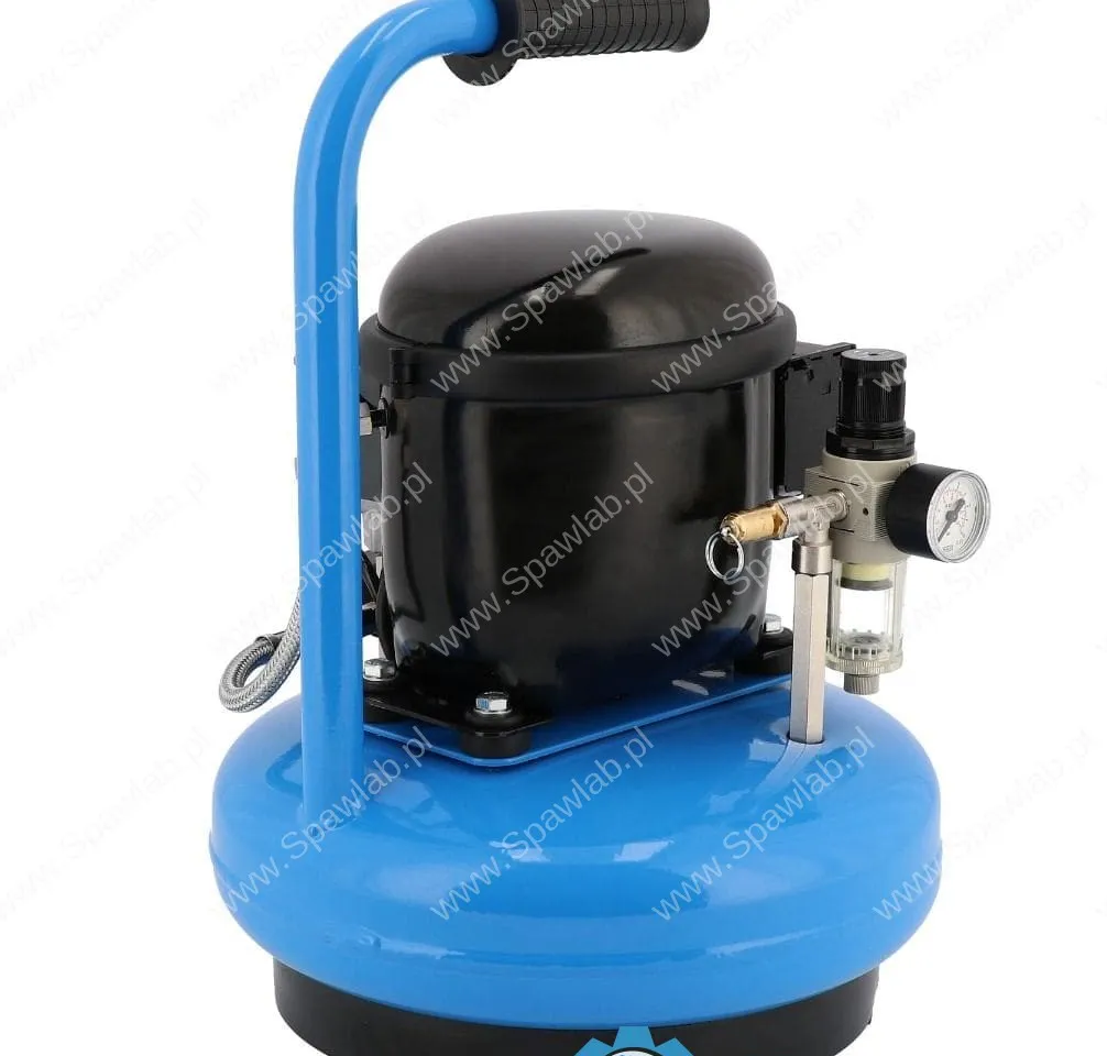 Airpress Mały kompresor dwutłokowy L 6-45 8 bar 0.3 KM/0.2 kW 18.5 l/min 6 l cichy, zdjęcie 3