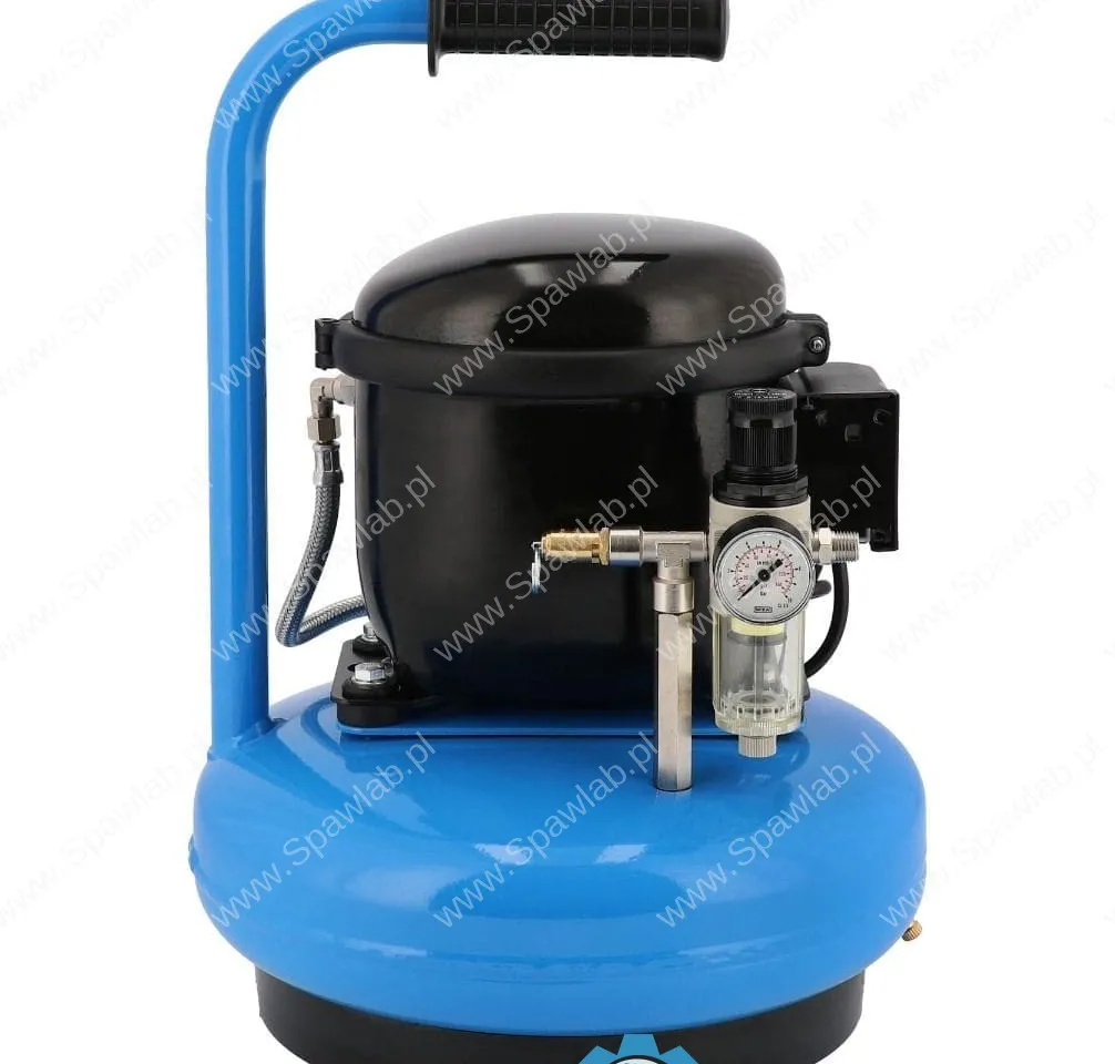 Airpress Mały kompresor dwutłokowy L 6-45 8 bar 0.3 KM/0.2 kW 18.5 l/min 6 l cichy, zdjęcie 4