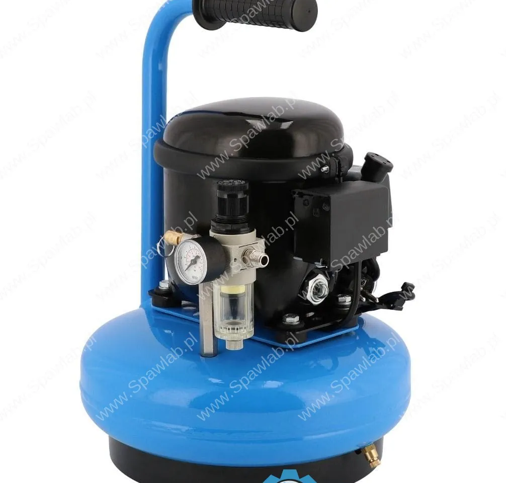 Airpress Mały kompresor dwutłokowy L 6-45 8 bar 0.3 KM/0.2 kW 18.5 l/min 6 l cichy, zdjęcie 5