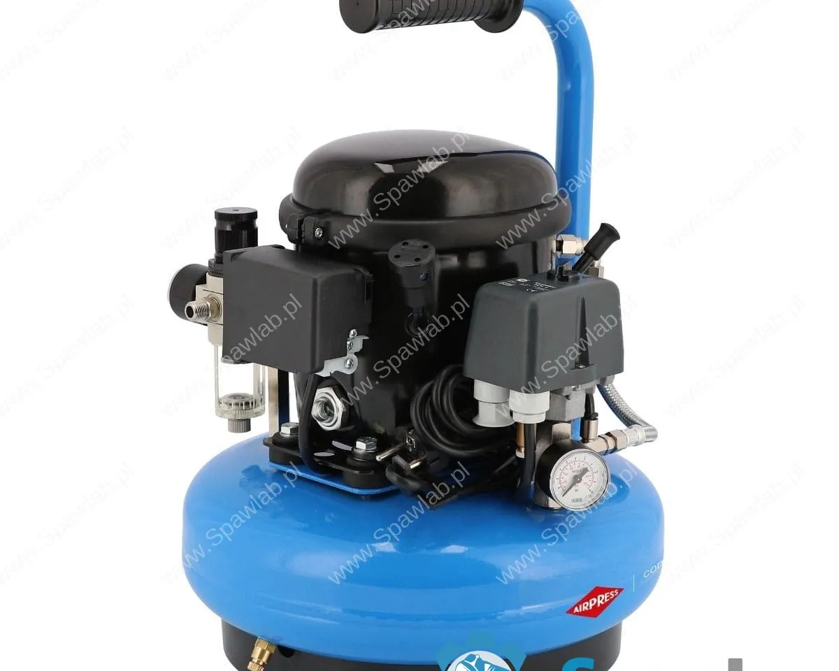 Airpress Mały kompresor dwutłokowy L 6-45 8 bar 0.3 KM/0.2 kW 18.5 l/min 6 l cichy, zdjęcie 7