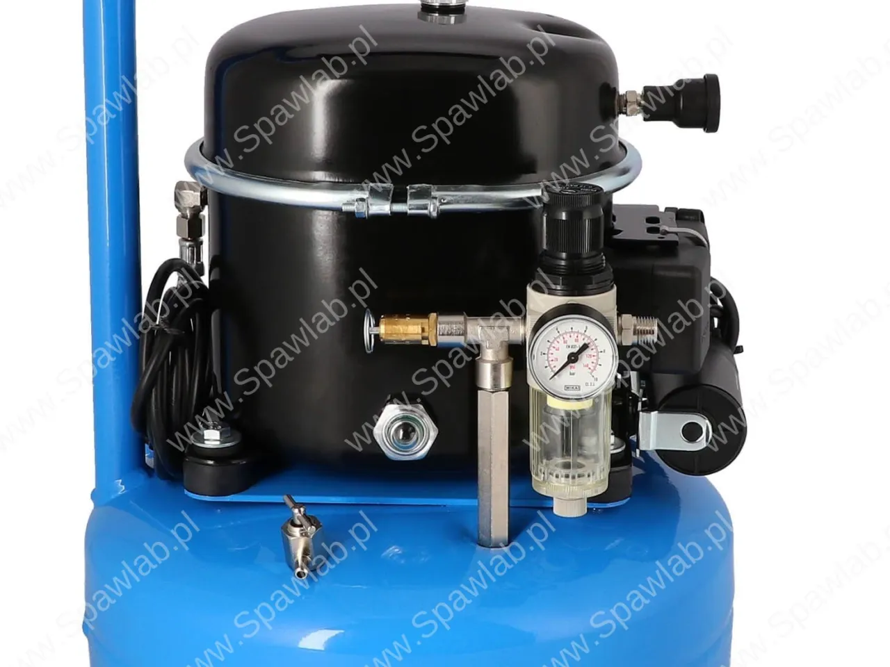 Airpress Mały kompresor dwutłokowy L 9-75 8 bar 0.5 KM/0.37 kW 37 l/min 9 l cichy, zdjęcie 2
