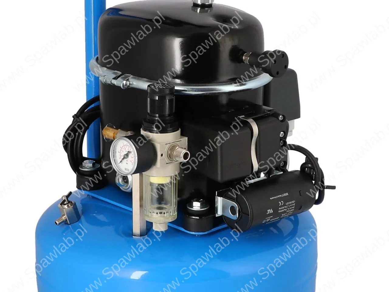 Airpress Mały kompresor dwutłokowy L 9-75 8 bar 0.5 KM/0.37 kW 37 l/min 9 l cichy, zdjęcie 4