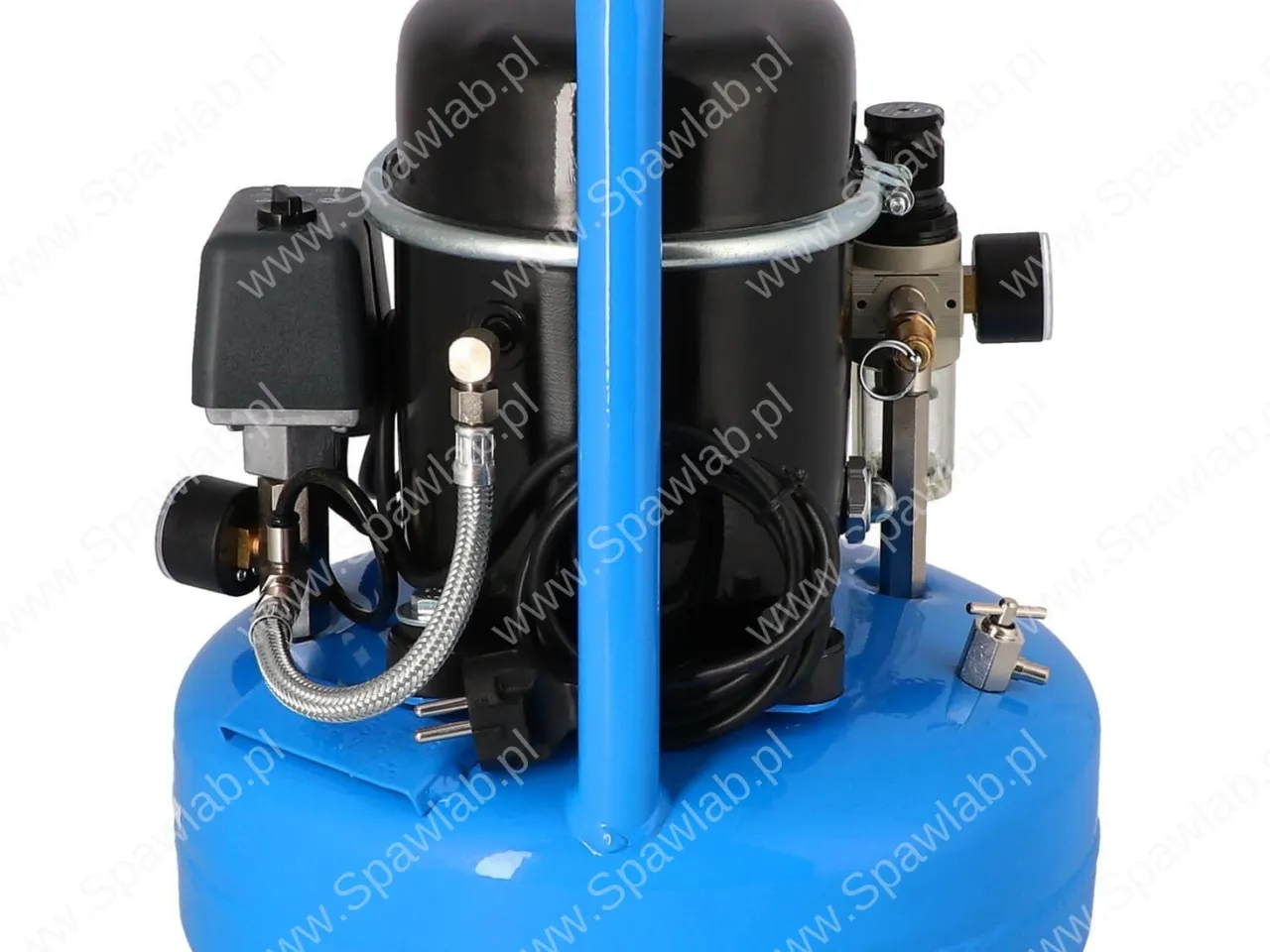 Airpress Mały kompresor dwutłokowy L 9-75 8 bar 0.5 KM/0.37 kW 37 l/min 9 l cichy, zdjęcie 7
