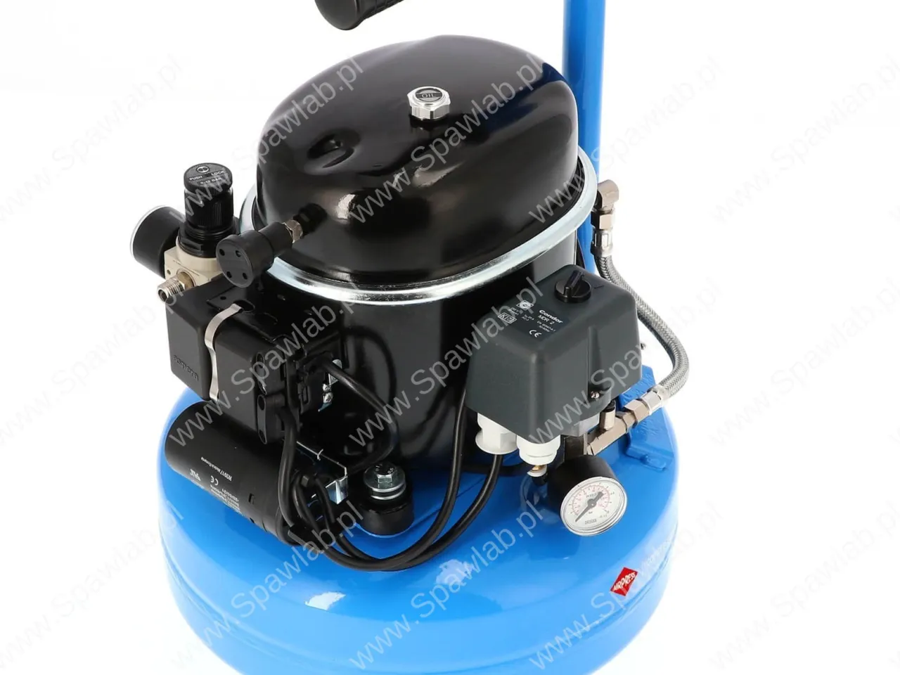 Airpress Mały kompresor dwutłokowy L 9-75 8 bar 0.5 KM/0.37 kW 37 l/min 9 l cichy, zdjęcie 8