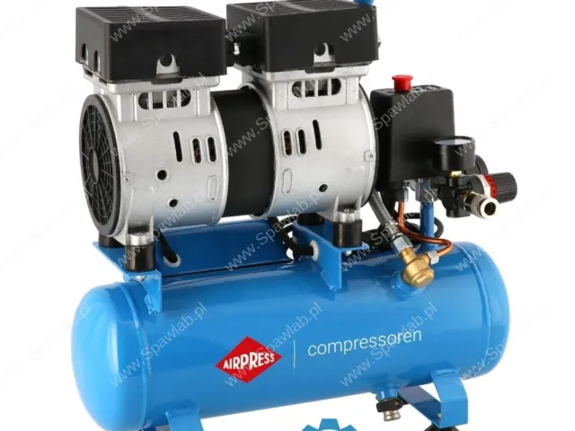 Airpress Mały kompresor L 6-105 8 bar + zestaw z pistoletem do przedmuchu i wężem pneumatycznym