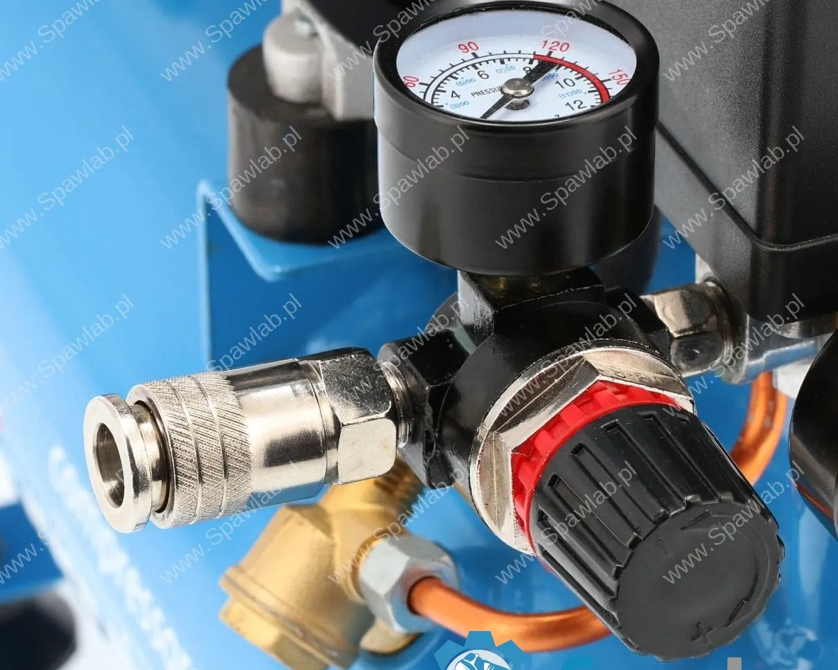 Airpress Mały kompresor L 6-105 8 bar + zestaw z pistoletem do przedmuchu i wężem pneumatycznym, zdjęcie 10