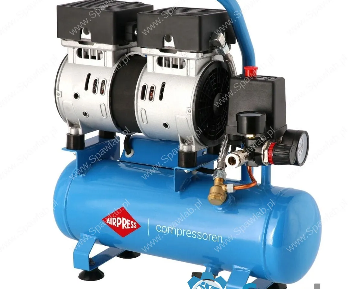 Airpress Mały kompresor L 6-105 8 bar + zestaw z pistoletem do przedmuchu i wężem pneumatycznym, zdjęcie 2