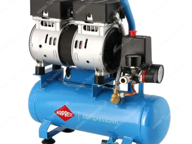 Airpress Mały kompresor L 6-105 8 bar + zestaw z pistoletem do przedmuchu i wężem pneumatycznym, zdjęcie 2
