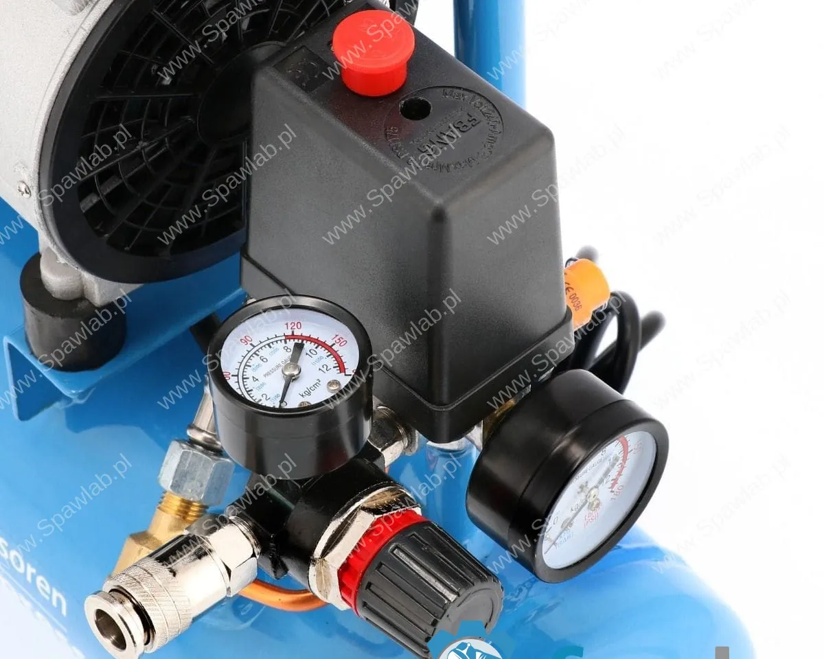 Airpress Mały kompresor L 6-105 8 bar + zestaw z pistoletem do przedmuchu i wężem pneumatycznym, zdjęcie 8