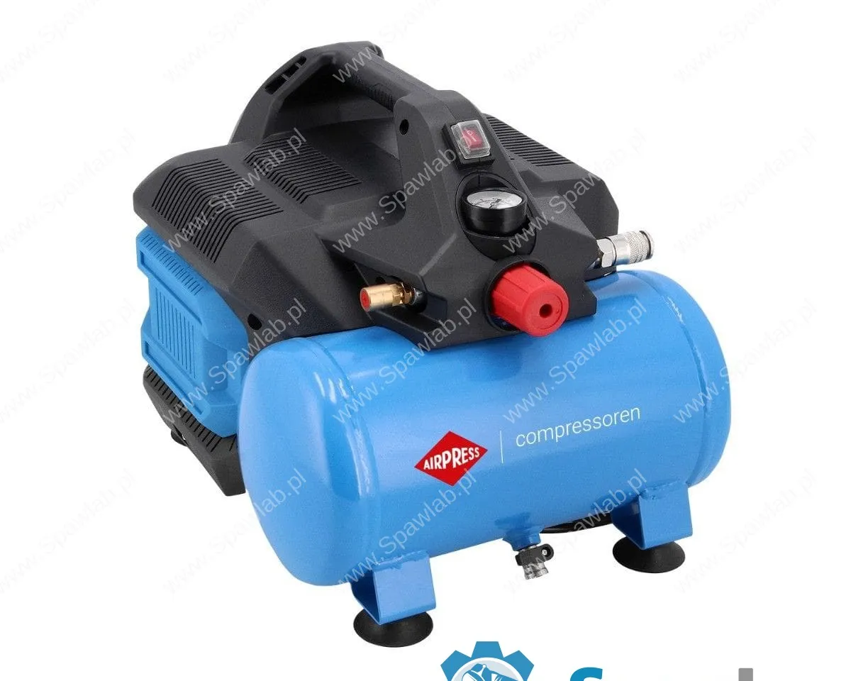 Airpress Mały kompresor LMO 6-126 + zestaw do sprawdzania szczelności instalacji
