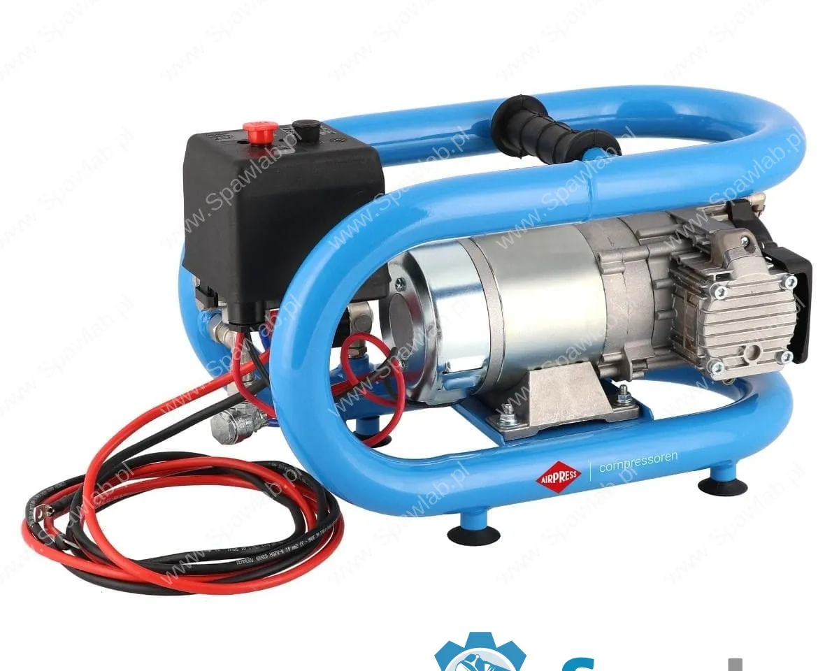 Airpress Mały kompresor samochodowy 12V LMO 3-190 8 bar 0.7 KM/0.5 kW 152 l/min 3 l bezolejowy dwutłokowy