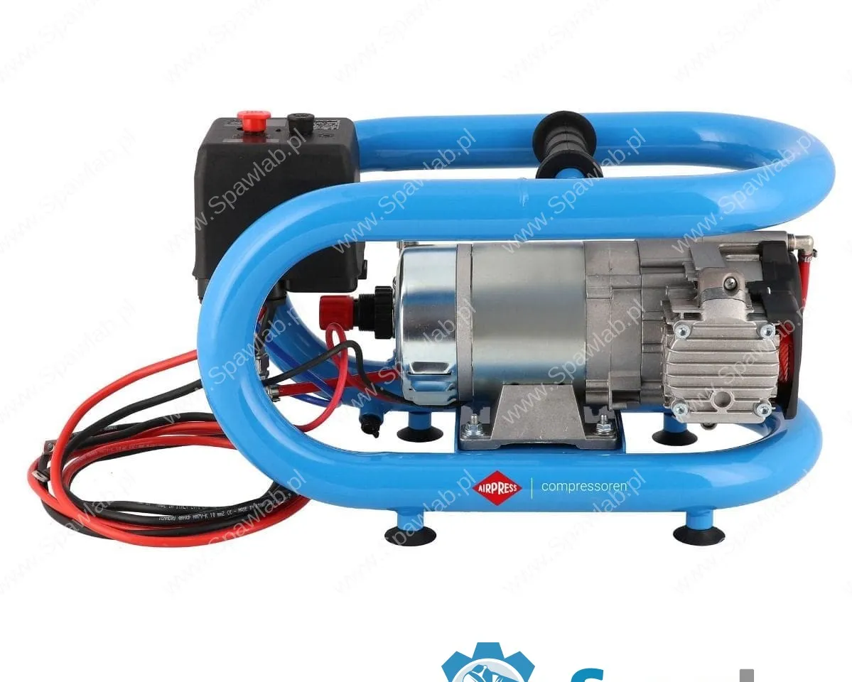 Airpress Mały kompresor samochodowy 12V LMO 3-190 8 bar 0.7 KM/0.5 kW 152 l/min 3 l bezolejowy dwutłokowy, zdjęcie 2