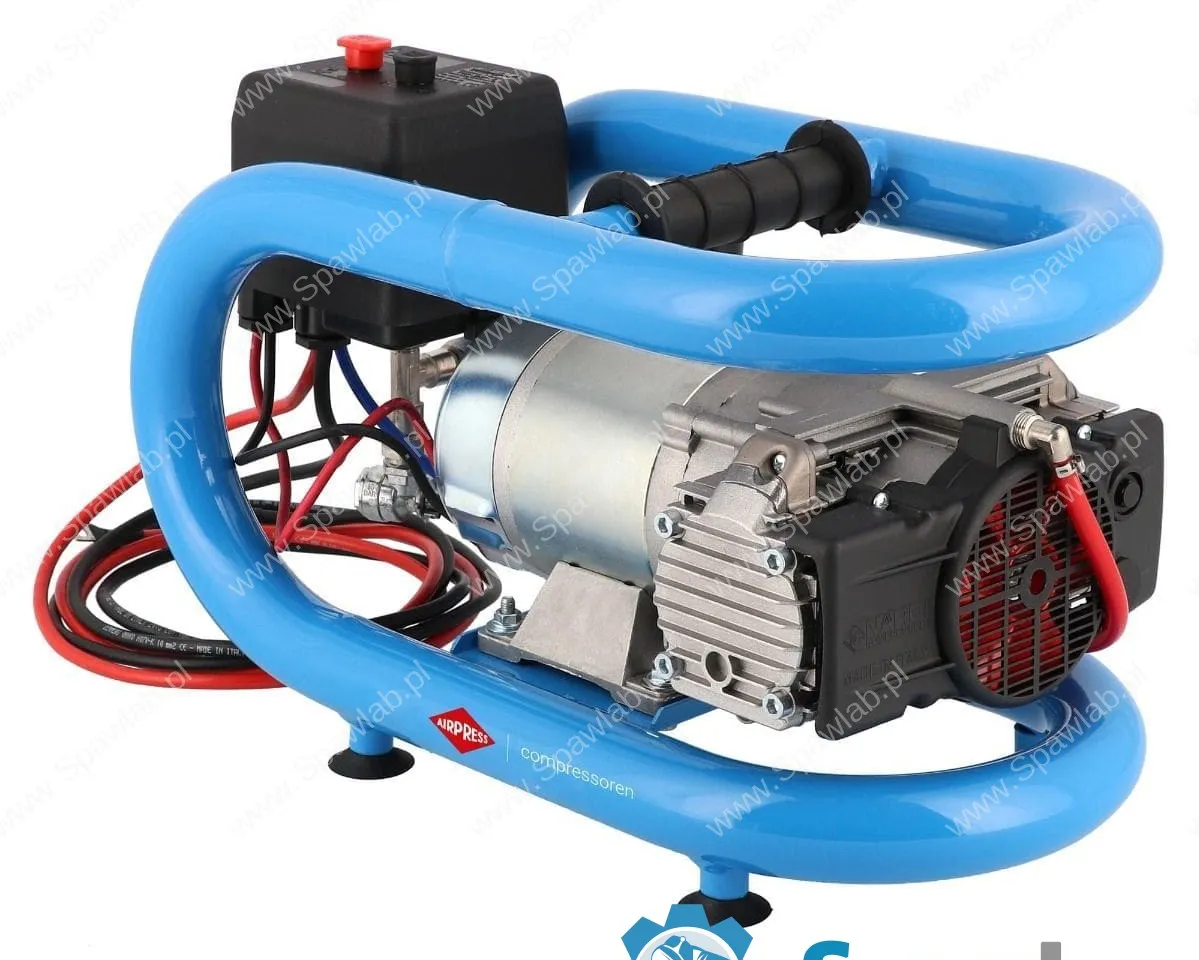Airpress Mały kompresor samochodowy 12V LMO 3-190 8 bar 0.7 KM/0.5 kW 152 l/min 3 l bezolejowy dwutłokowy, zdjęcie 3