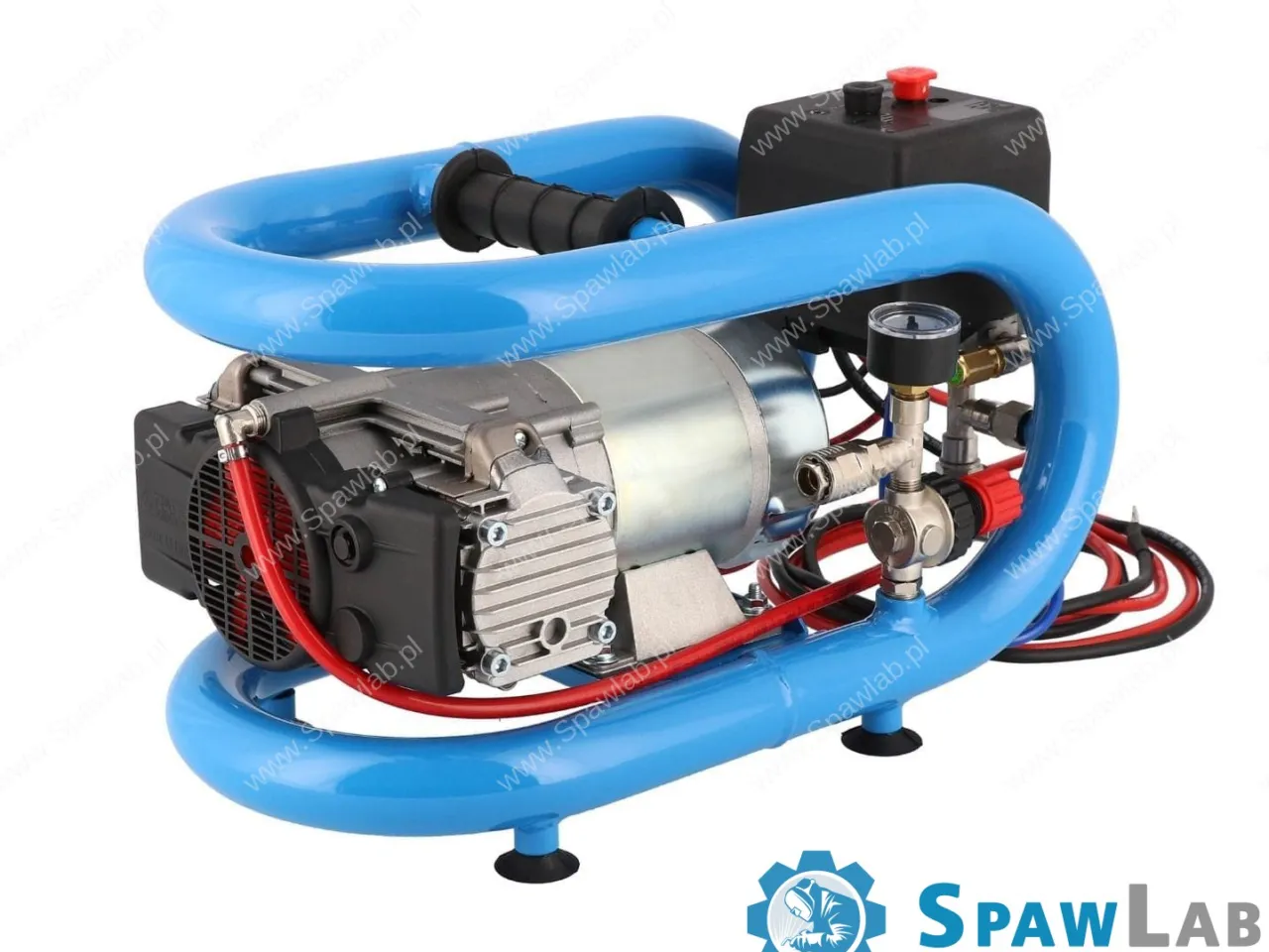 Airpress Mały kompresor samochodowy 12V LMO 3-190 8 bar 0.7 KM/0.5 kW 152 l/min 3 l bezolejowy dwutłokowy, zdjęcie 5