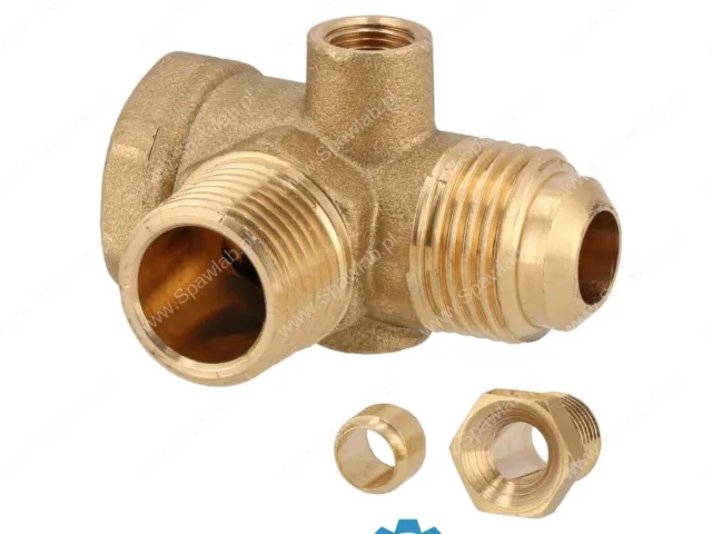 Airpress Zawór zwrotny do kompresora 1/2" x 1/2" - kątowy