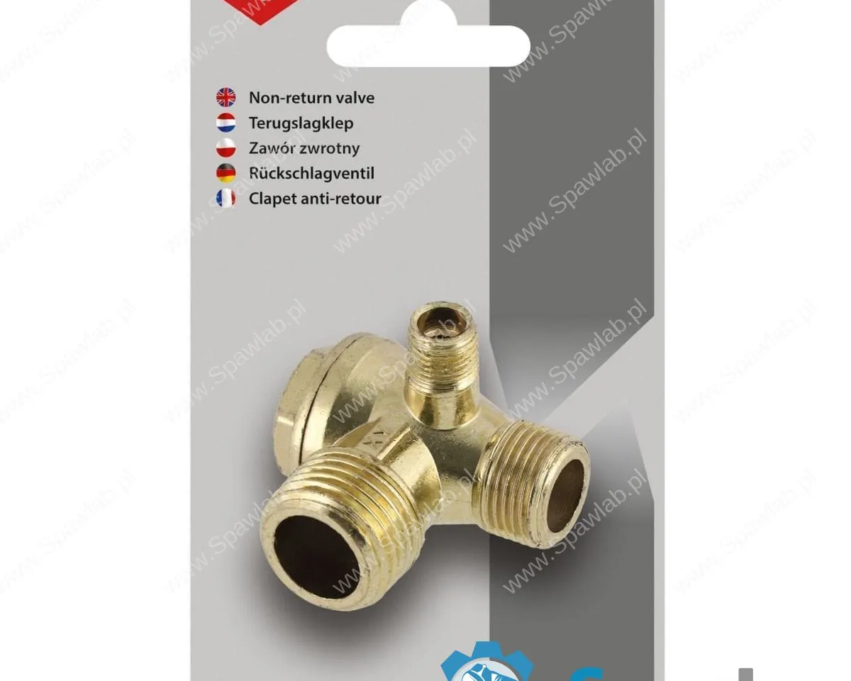 Airpress Zawór zwrotny do kompresora 1/2" x 3/8" x 1/8" (do modeli 24l, 50l,100l)