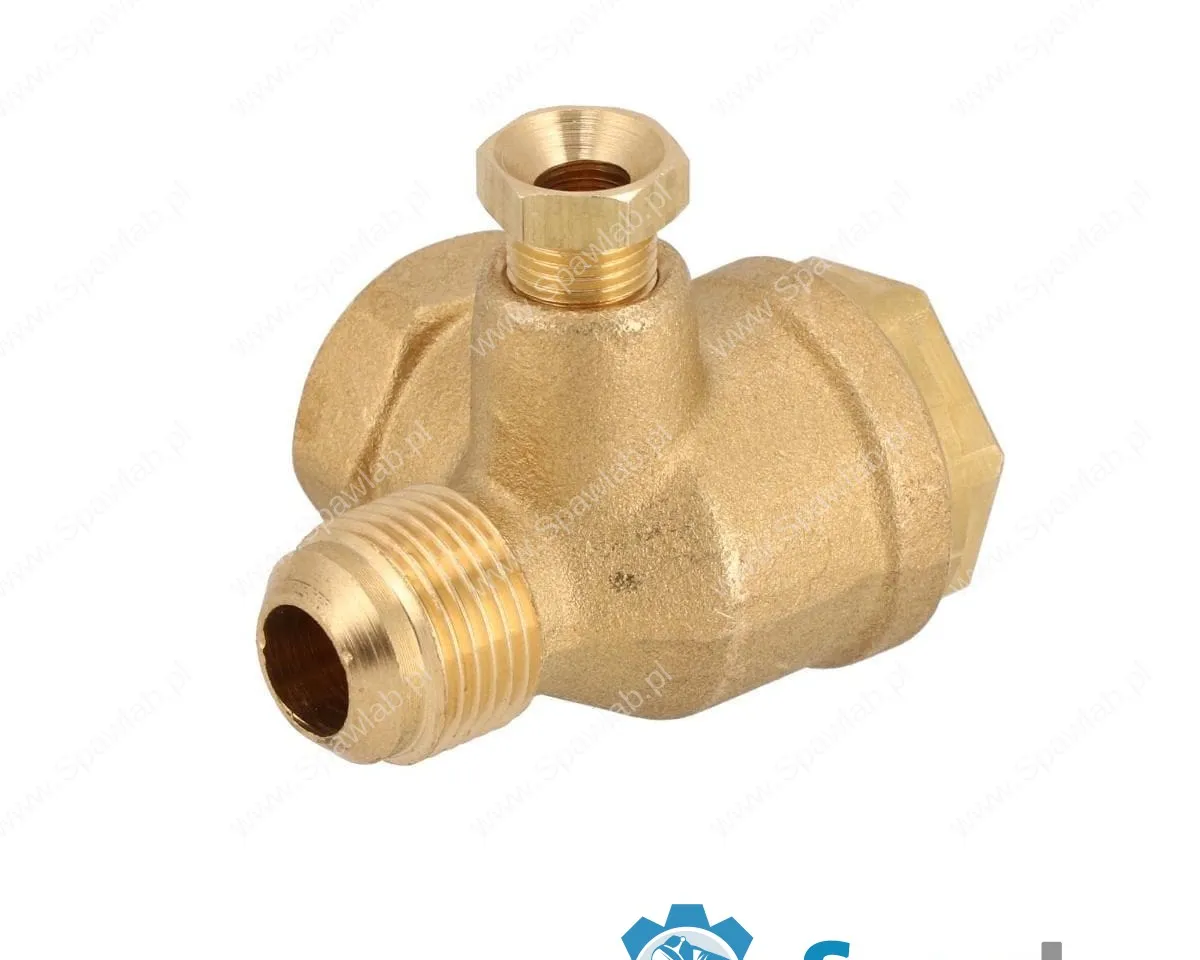 Airpress Zawór zwrotny do kompresora 3/8" x 3/8" x 1/8" - kątowy