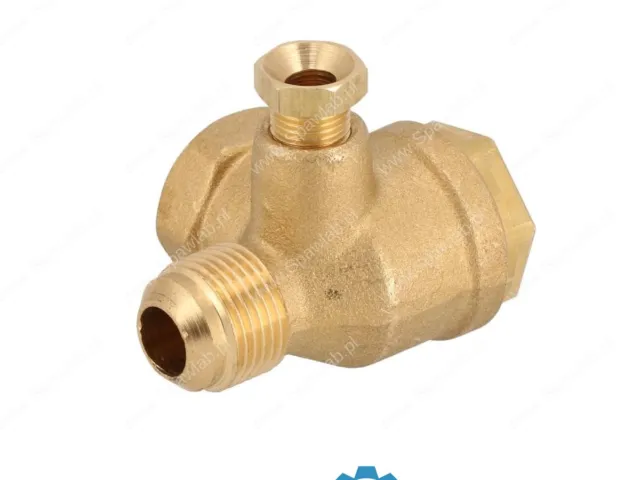 Airpress Zawór zwrotny do kompresora 3/8" x 3/8" x 1/8" - kątowy