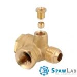 Airpress Zawór zwrotny do kompresora 3/8" x 3/8" x 1/8" - kątowy, zdjęcie 3