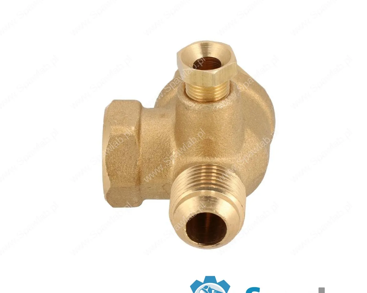 Airpress Zawór zwrotny do kompresora 3/8" x 3/8" x 1/8" - kątowy, zdjęcie 4