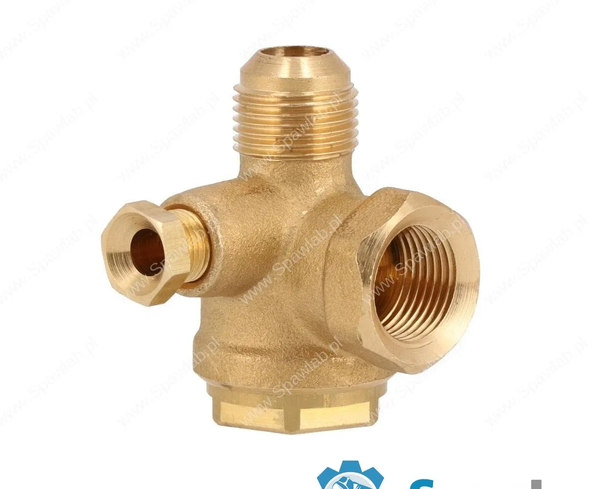 Airpress Zawór zwrotny do kompresora 3/8" x 3/8" x 1/8" - kątowy, zdjęcie 7