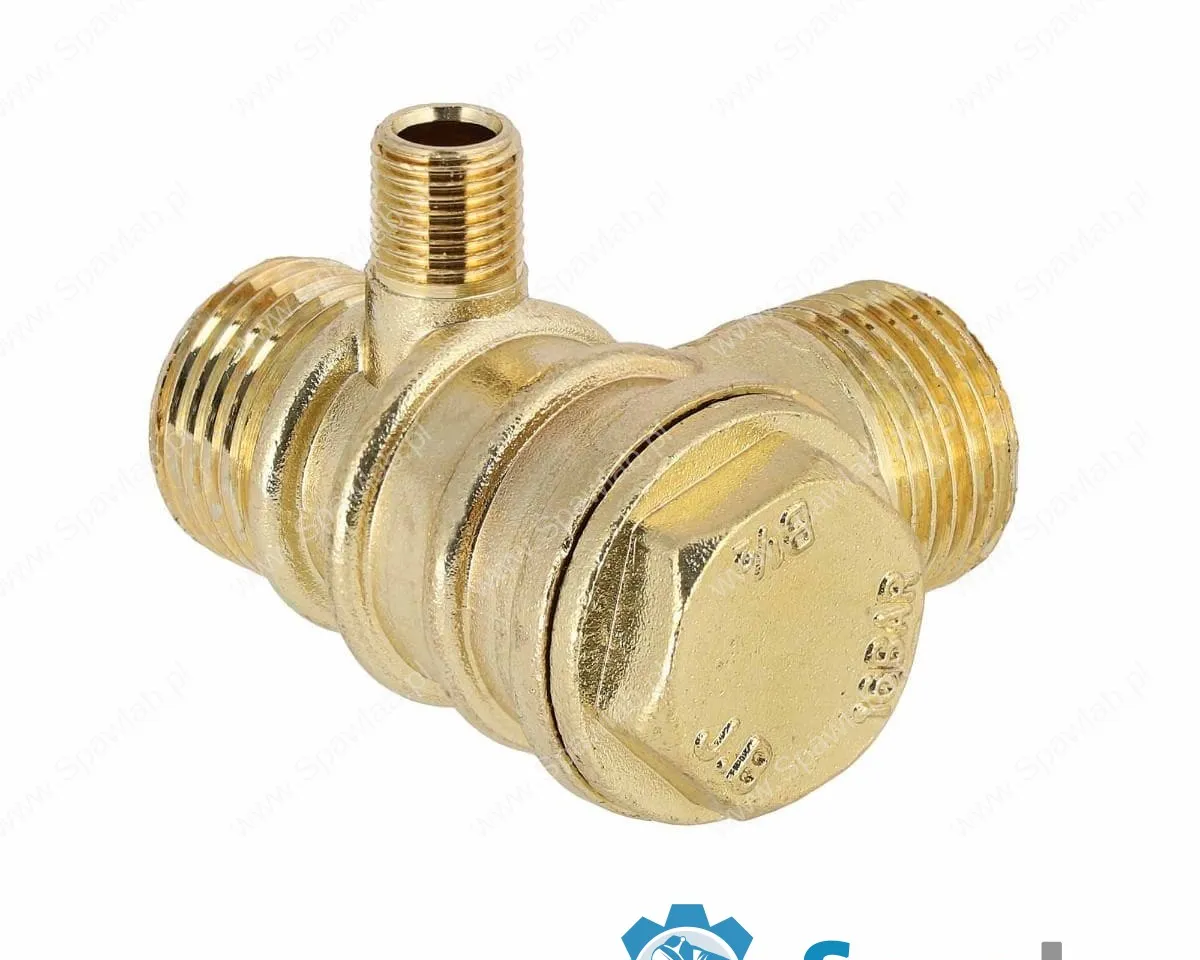 Airpress Zawór zwrotny do kompresora pionowego 1/2" x 1/2" x 1/8" (do modeli 50l), zdjęcie 3